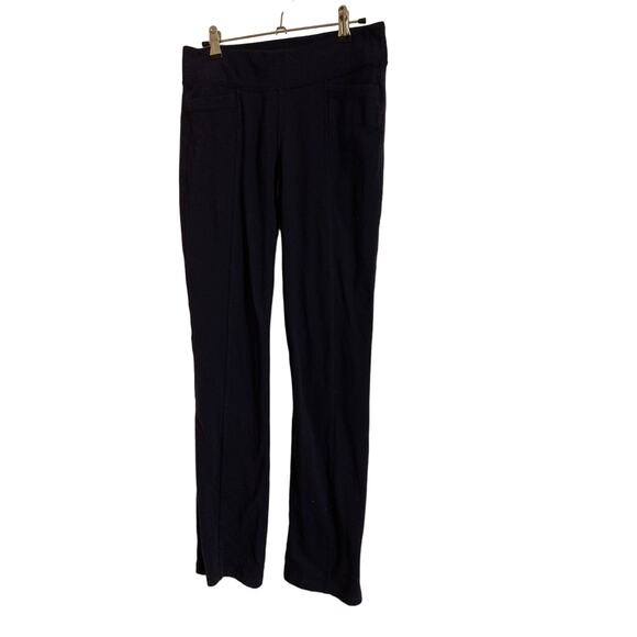 Athleta Navy Blue Straight Leg Pant With Pockets Front & Back Women's Small - Picture 1 of 11